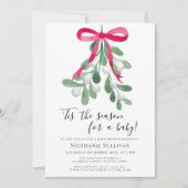Invitation 'C'Est Le Baby shower De Noël De Saison (Devant)