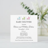 Invitation C'est le Baby shower Triplets (Debout devant)