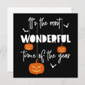 Invitation C'est le Citrouille le plus merveilleux de l'année (Devant / Derrière)