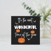 Invitation C'est le Citrouille le plus merveilleux de l'année (Debout devant)