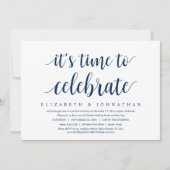 Invitation C'est le moment de célébrer, dîner d'élopement de  (Devant)