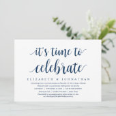 Invitation C'est le moment de célébrer, dîner d'élopement de  (Debout devant)