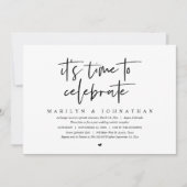 Invitation C'est le moment de célébrer, mariage intime fête I (Devant)