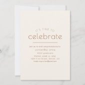 Invitation C'est le moment d'invitation à la fête (Devant)