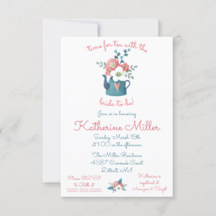 Invitation C'est le moment du thé avec la future mariée !  Do