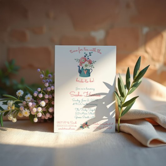 Invitation C'est le moment du thé avec la future mariée !  Do