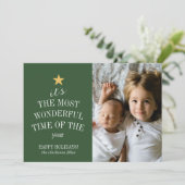 Invitation C'est le moment le plus merveilleux de l'année (Debout devant)