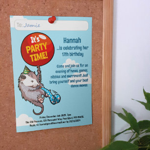 Invitation C'est le TEMPS DE LA FÊTE Ajoutez vos coordonnées