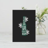 Invitation C'Est Le Temps Le Plus Merveilleux Noël Drôle Pun  (Debout devant)