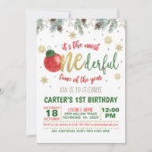 Invitation C'est le temps le plus unique de l'année Anniversa (Devant)