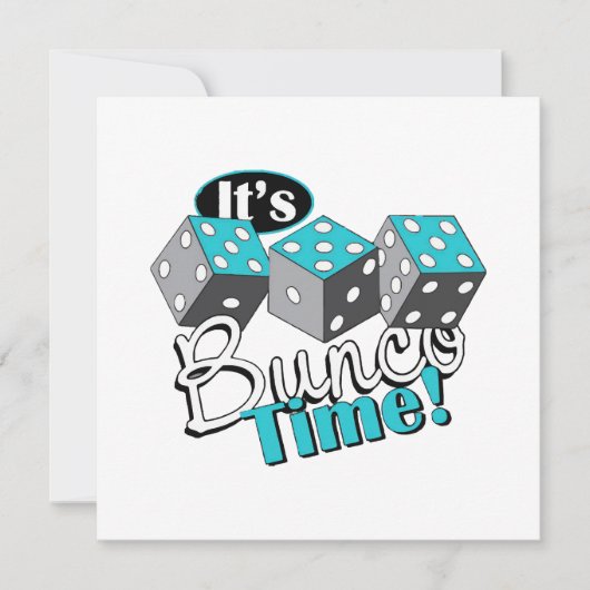 Invitation C'est l'heure de Bunco ! (Devant)