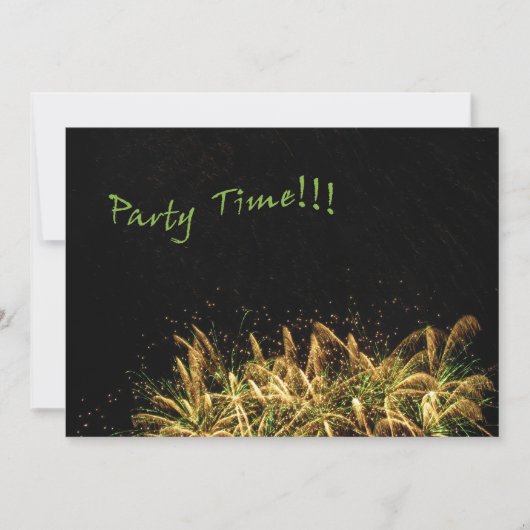 Invitation C'est l'heure de faire la fête (Devant)