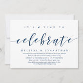 Invitation C'est l'heure de fêter la fête de l'Elopement Mari (Devant)