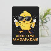 Invitation C'est l'heure de la bière, espèces de salauds Mème (Debout devant)