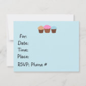 Invitation C'est l'heure de la fête (Dos)