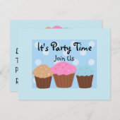 Invitation C'est l'heure de la fête (Devant / Derrière)