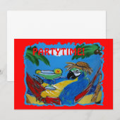 Invitation C'est l'heure de la fête (Devant / Derrière)