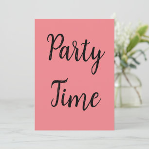 Invitation C'est l'heure de la fête