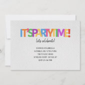 Invitation C'est l'heure de la fête (Devant)