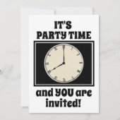 Invitation C'est l'heure de la fête (Devant)