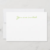 Invitation C'est l'heure de la fête (Dos)