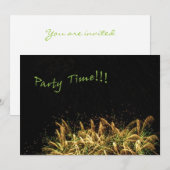 Invitation C'est l'heure de la fête (Devant / Derrière)