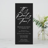 Invitation C'est l'heure de la fête 40e fête d'anniversaire S (Debout devant)