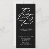 Invitation C'est l'heure de la fête 40e fête d'anniversaire S (Devant)