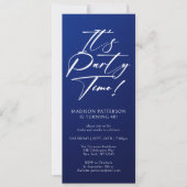 Invitation C'est l'heure de la fête 40e fête d'anniversaire S (Devant)