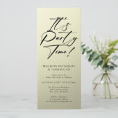 Invitation C'est l'heure de la fête 40e fête d'anniversaire S (Debout devant)