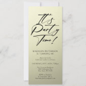 Invitation C'est l'heure de la fête 40e fête d'anniversaire S (Devant)