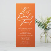 Invitation C'est l'heure de la fête 40e fête d'anniversaire S (Debout devant)