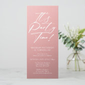 Invitation C'est l'heure de la fête 40e fête d'anniversaire S (Debout devant)