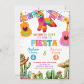 Invitation C'est l'heure de la fête d'anniversaire conjointe (Devant)