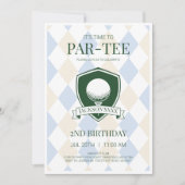 Invitation C'est l'heure de la fête Par-Tee Blue Boys Golf 2e (Devant)