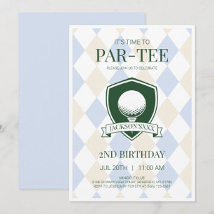 Invitation C'est l'heure de la fête Par-Tee Blue Boys Golf 2e