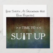 Invitation C'est l'heure de s'équiper (Devant / Derrière)