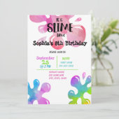 Invitation C'est l'heure des fêtes d'anniversaire (Debout devant)