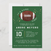 Invitation C'est l'heure du jeu Les enfants Football fête d'a (Devant)