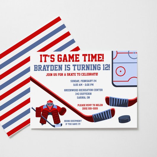 Invitation C'est l'heure du match ! Fête d'anniversaire de ho