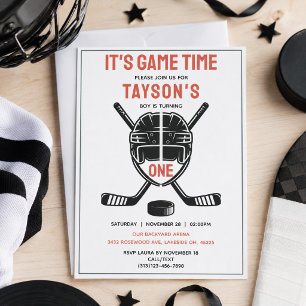 Invitation C'est l'heure du match Hockey 1er anniversaire