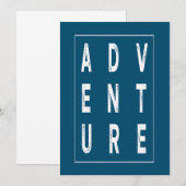 Invitation C'est l'heure du T-Shirt d'aventure (Devant / Derrière)