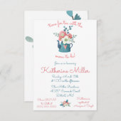 Invitation C'est l'heure du thé avec la maman-to-be ! Douche (Devant / Derrière)