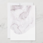 Invitation C'est l'heure du thé. Douche nuptiale pourpre aqua (Dos)