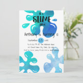 Invitation C'est l'heure mince de fête d'anniversaire Invitat (Debout devant)