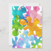 Invitation C'est l'heure mince de fête d'anniversaire Invitat (Dos)