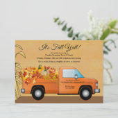 Invitation C'est l'invitation de la récolte de l'automne à to (Debout devant)