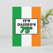 Invitation C'est l'Invitation du drapeau irlandais de Daideo, (Debout devant)