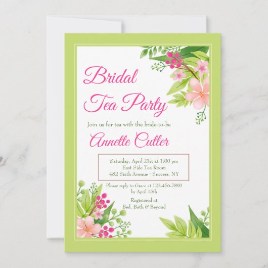 Invitation C'est l'invitation du printemps (Devant)