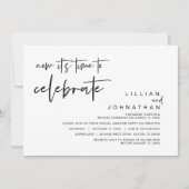 Invitation C'est maintenant temps de célébrer, Mariage en fui (Devant)